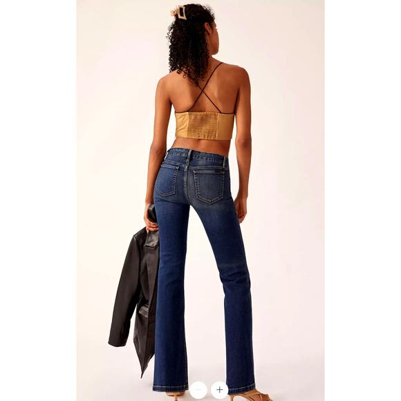 Anthropologie x Joe's Jeans 27 The Provocateur Low-Rise Bootcut Jeans Dark Wash - Picture 3 of 9